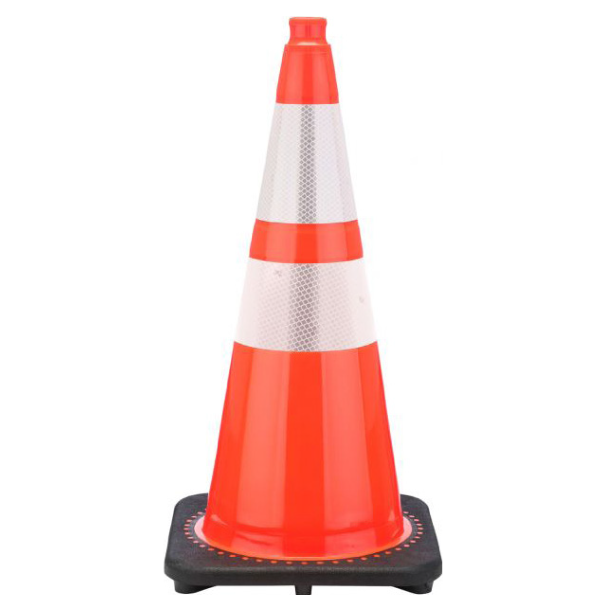 28” Color Traffic Cone With Black Base