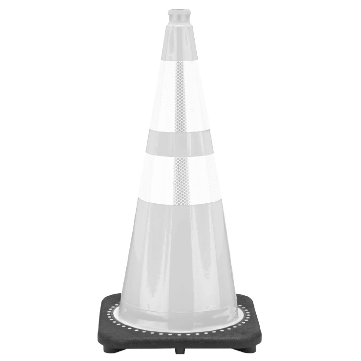 28” Color Traffic Cone With Black Base