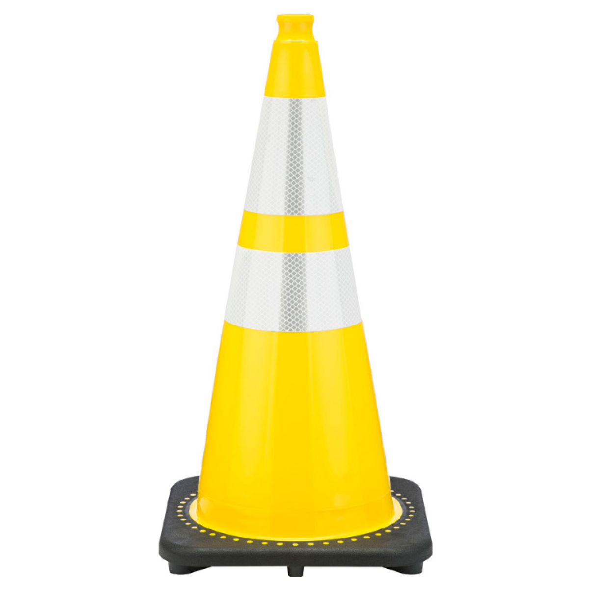 28” Color Traffic Cone With Black Base
