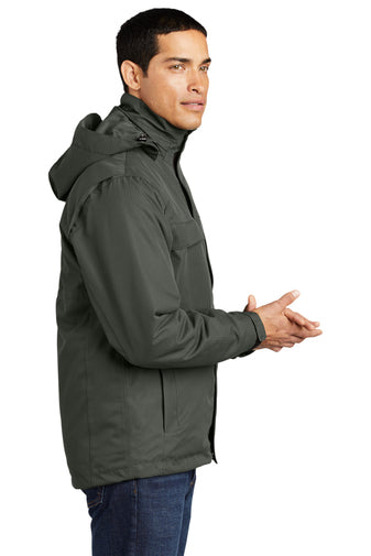 Port Authority® Herringbone 3-in-1 Parka