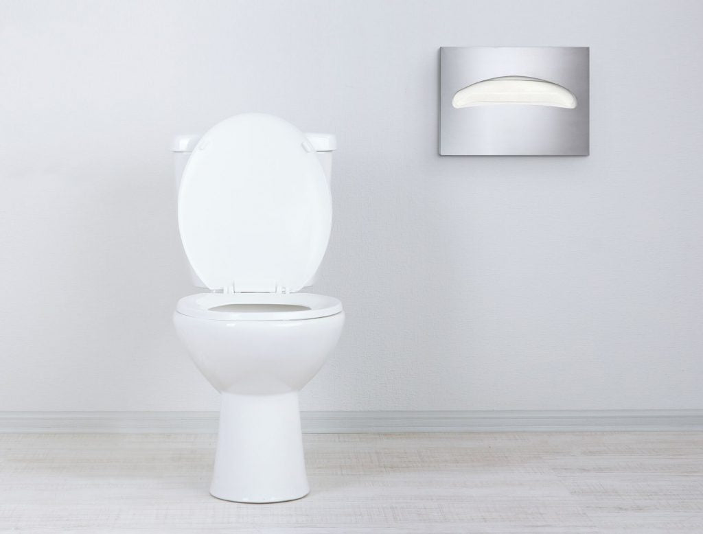 STAINLESS STEEL BRUSHED TOILET SEAT COVER DISPENSER