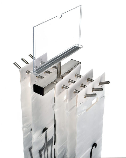 ALPINE INDUSTRIES WET UMBRELLA BAG WRAPPER STAND, BONUS 100 LONG BAGS INCLUDED