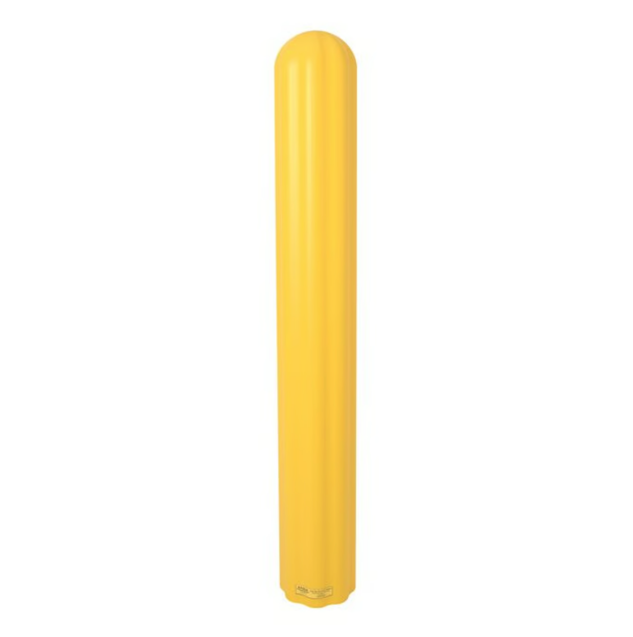 6" x 72" Fluted Bollard Cover, Yellow