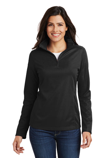 Port Authority® Ladies Pinpoint Mesh 1/2-Zip