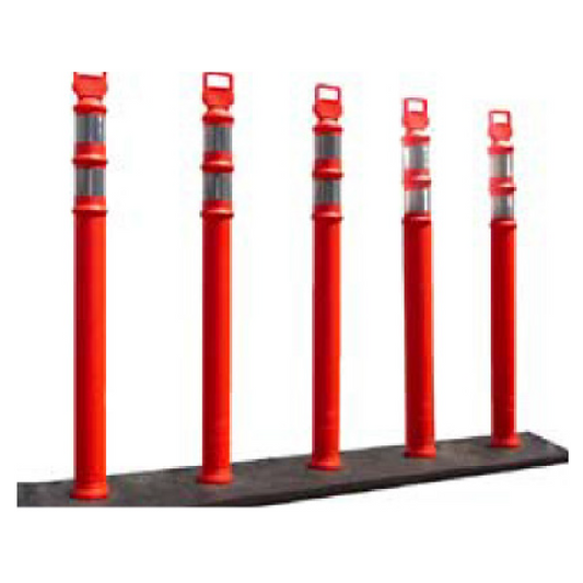 EZ Grab 5 Orange Post Curb Base System