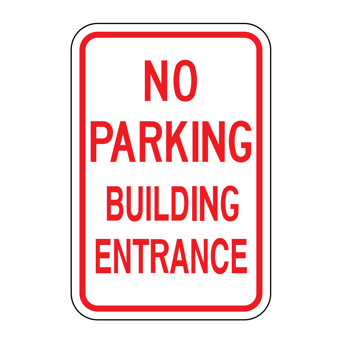 No Parking Building Entrance