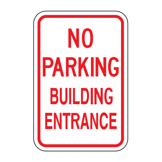 No Parking Building Entrance