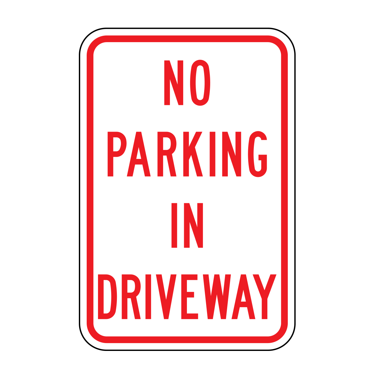 No Parking In Driveway