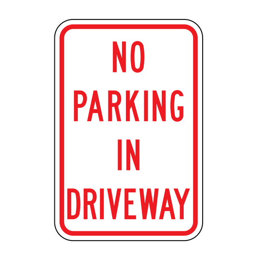 No Parking In Driveway