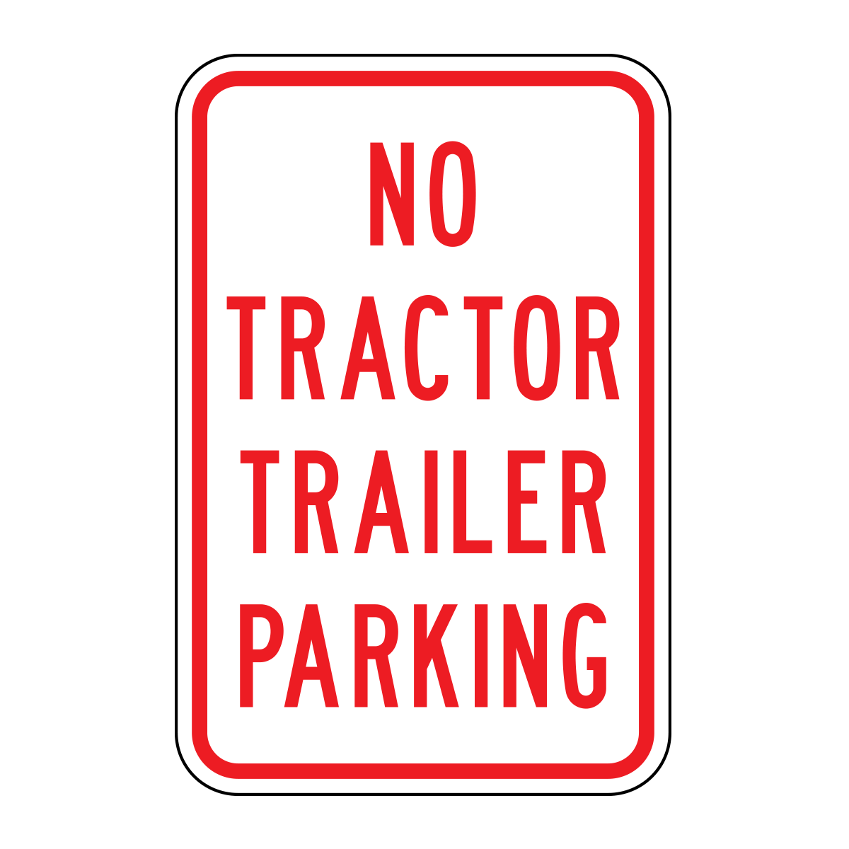 No Tractor Trailer Parking