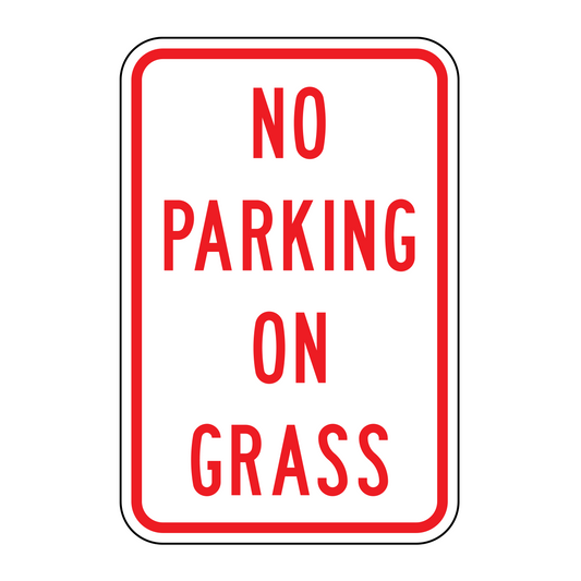 No Parking On Grass