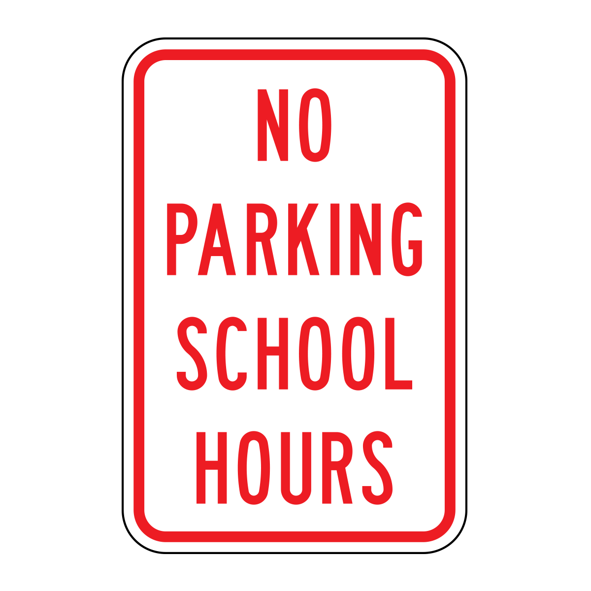 No Parking School Hours