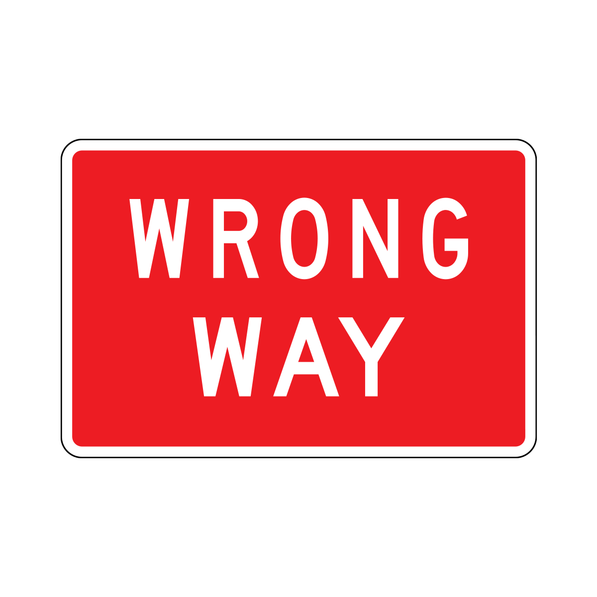 Wrong Way Sign