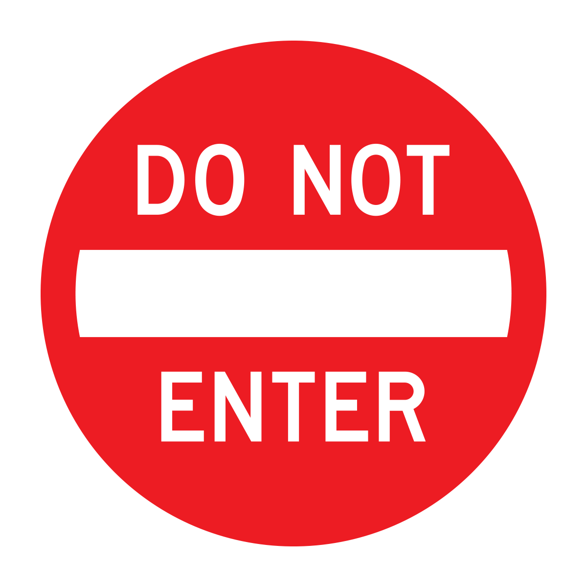 Do Not Enter Sign