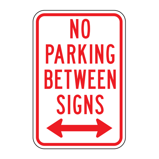 No Parking Between Signs In Either Direction