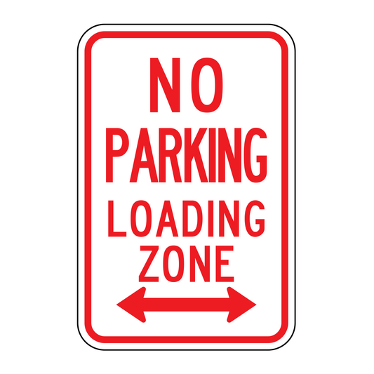 No Parking Loading Zone In Either Direction