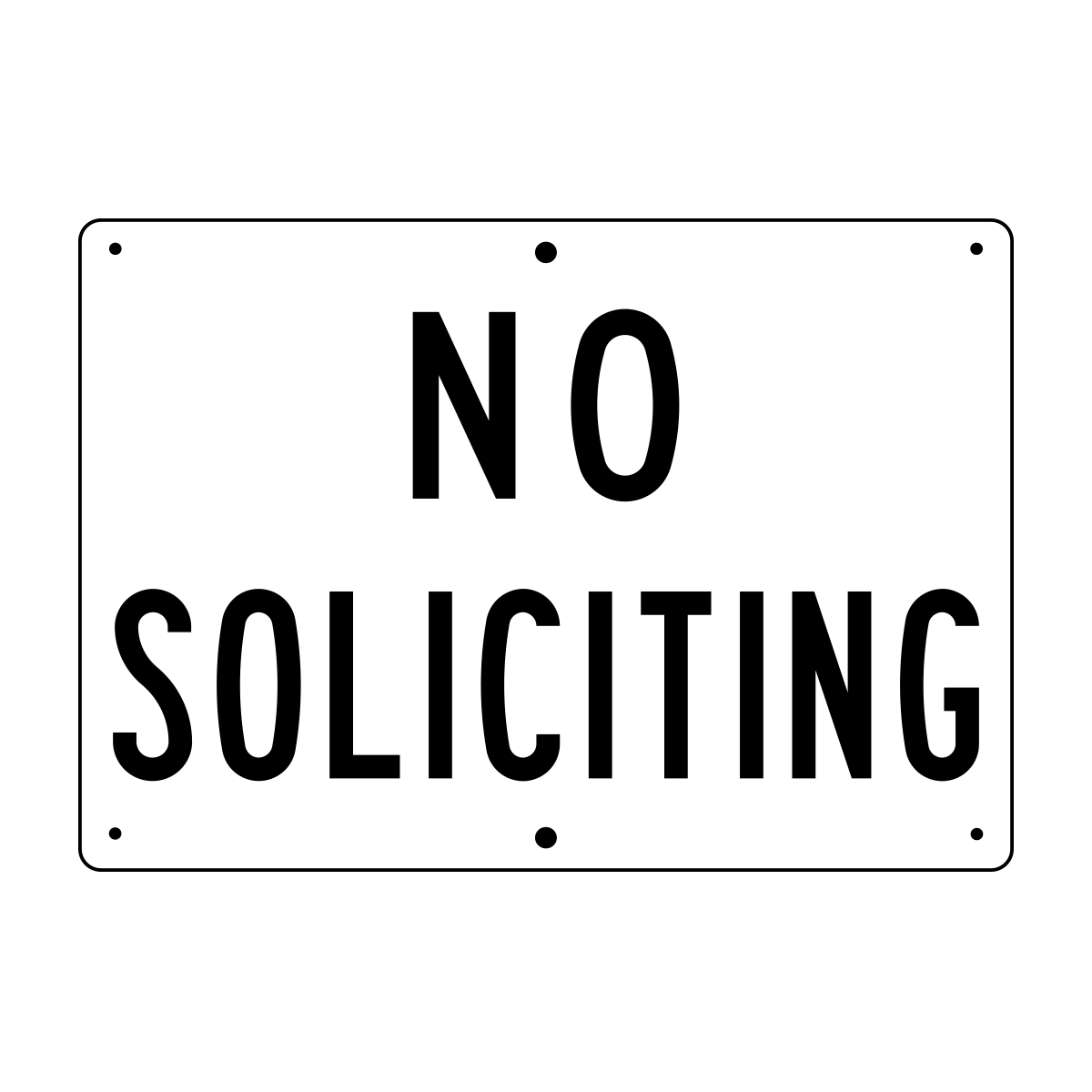 No Soliciting