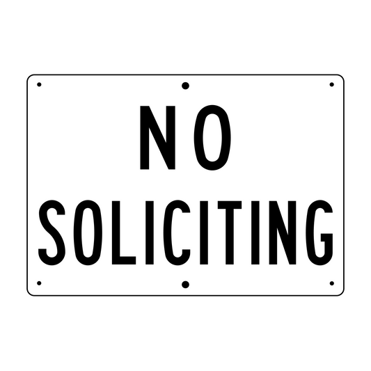 No Soliciting