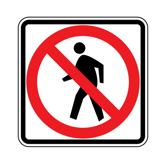 No Pedestrian Crossing