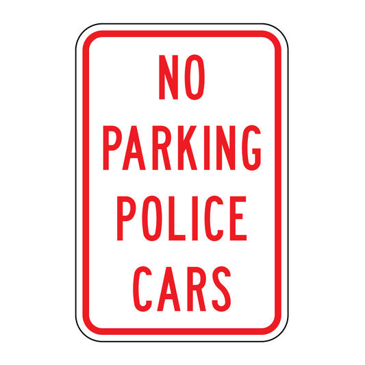 No Parking Police Cars