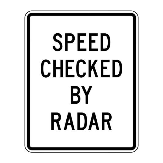 Speed Checked By Radar