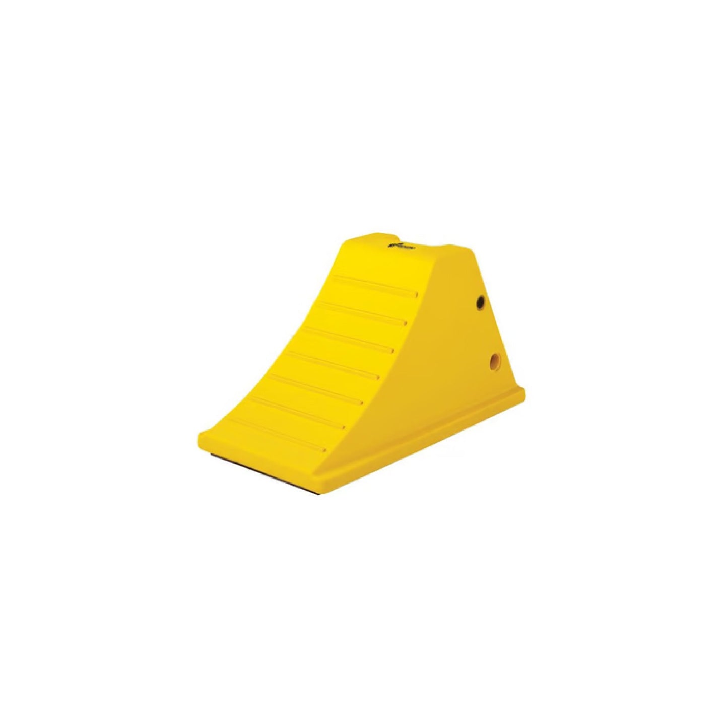 All-Terrain Heavy-Duty Wheel Chock with Flat Bottom & Rubber Pad, 40 Ton Capacity, 28-38 in. Tires