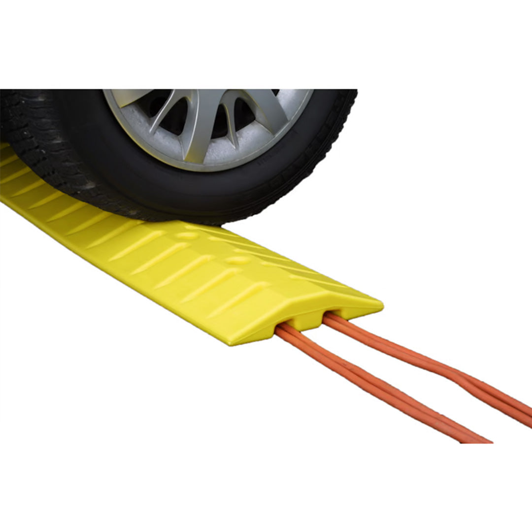 2 Channel Speed Bump-Cable Protector, Yellow