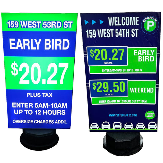 Illuminated LED Sign Stanchion