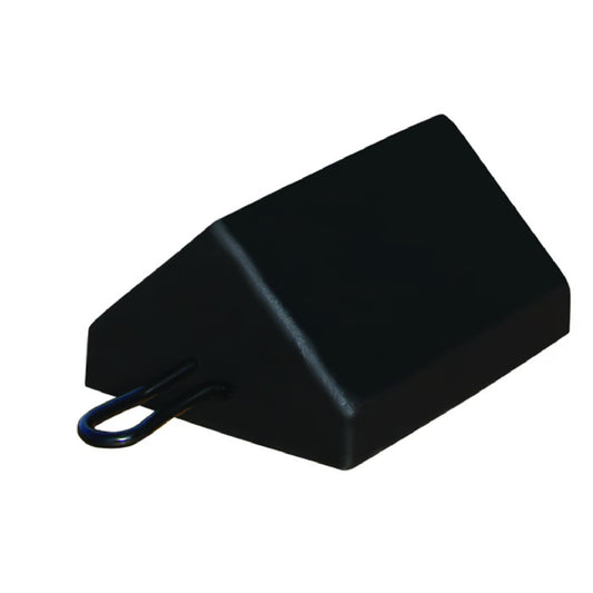 General-Purpose Rubber Wheel Chock with Cored Bottom, Utility Vehicles