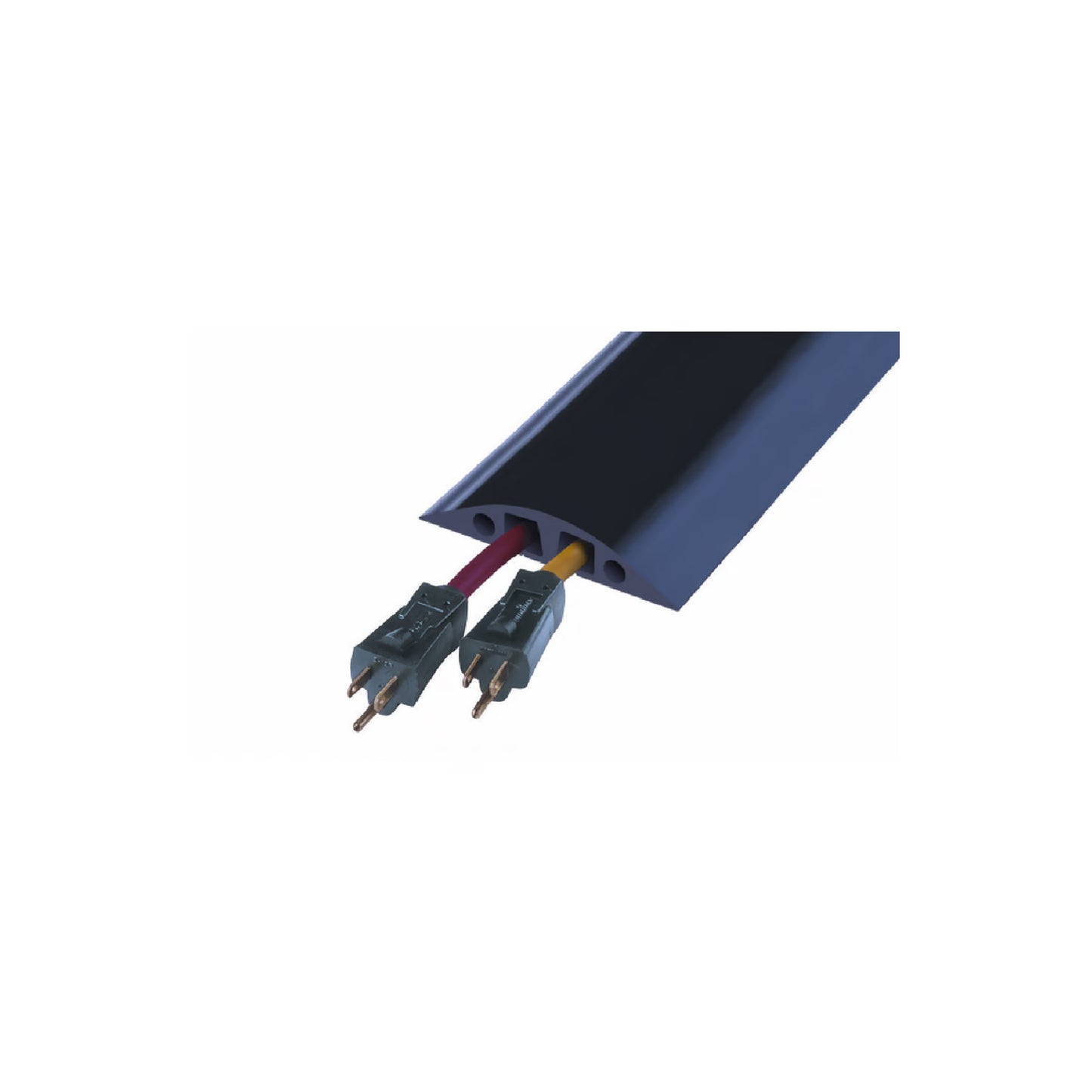 5 ft., 2-Channel Rubber Duct Office Cable Protector