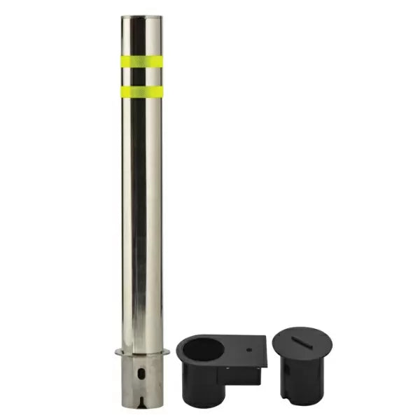 6.625″ Diameter Removable Stainless Steel Bollard x 35.4″H