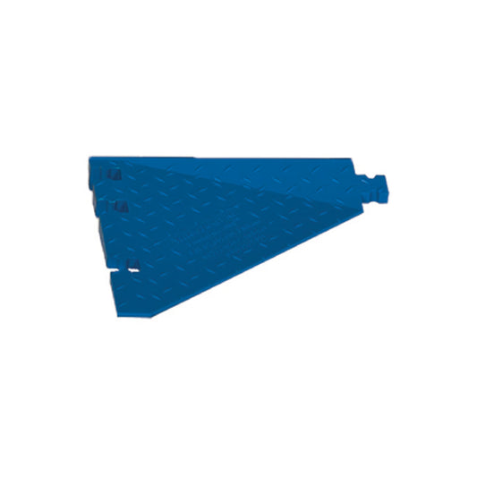 Male Side Ramp for 5-Channel Yellow Jacket® AMS® Modular Accessibility System, ADA Cable Protector for 1" Lines, Blue