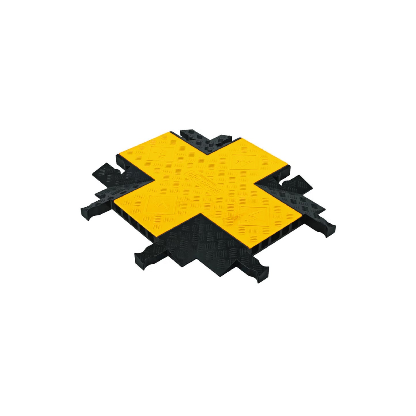 4-Way Cross Section for YJ5-125-Y/B, 5-Channel Yellow Jacket® Cable Protector