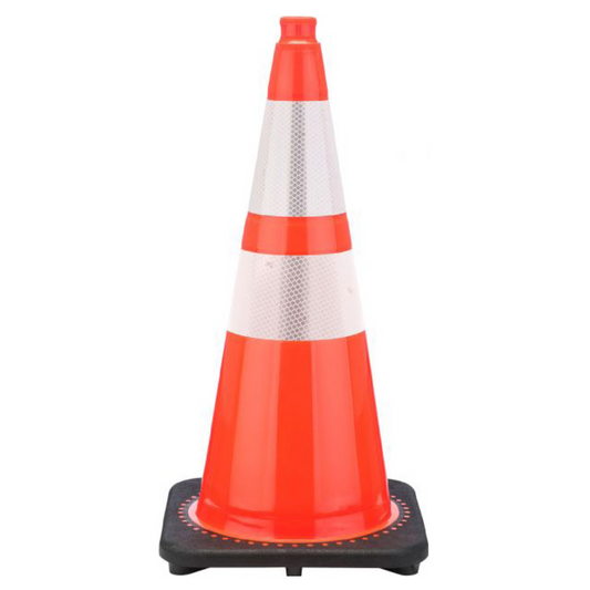 28” Color Traffic Cone With Black Base