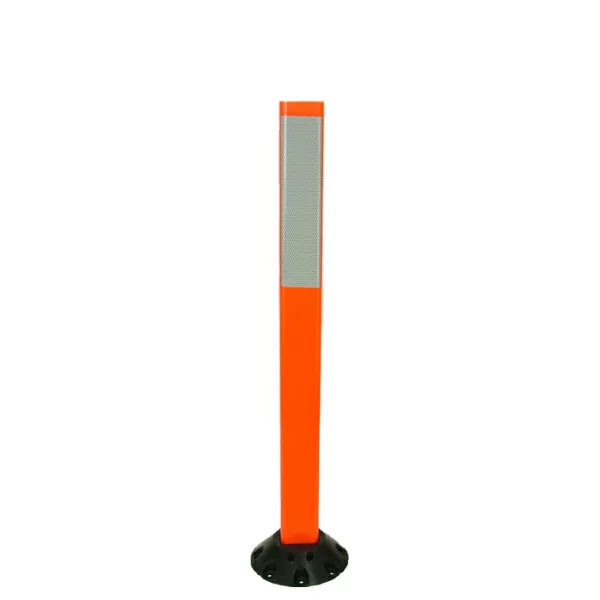 3″ Orange Repo Delineator Post x 42″ with Base – Parking Pro Shop