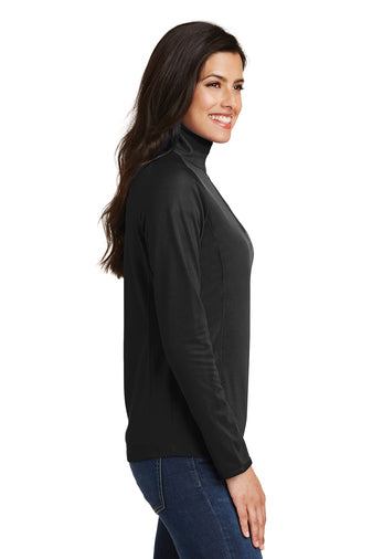 Port Authority® Ladies Pinpoint Mesh 1/2-Zip