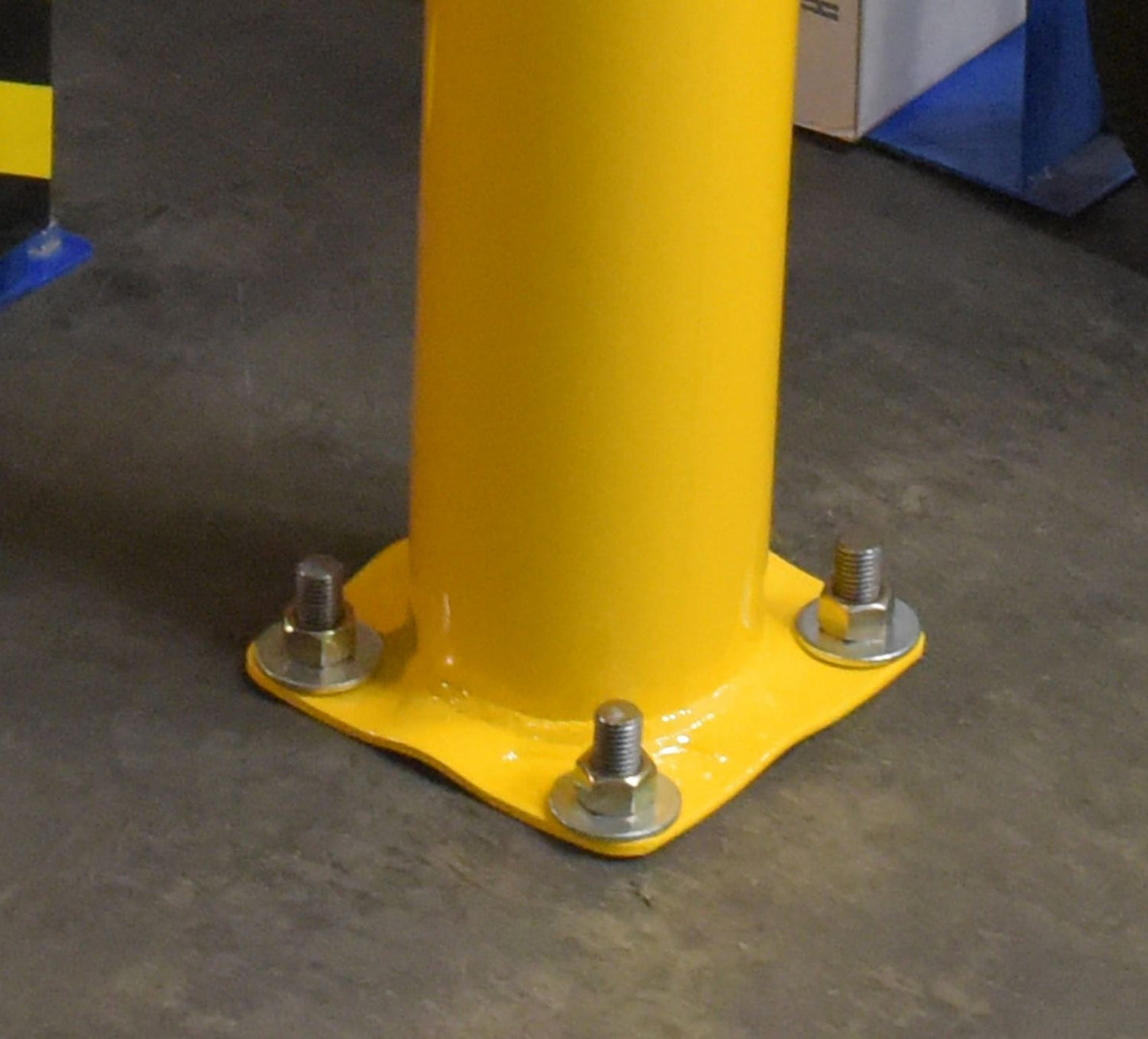 24" Yellow Steel Pipe Bollard