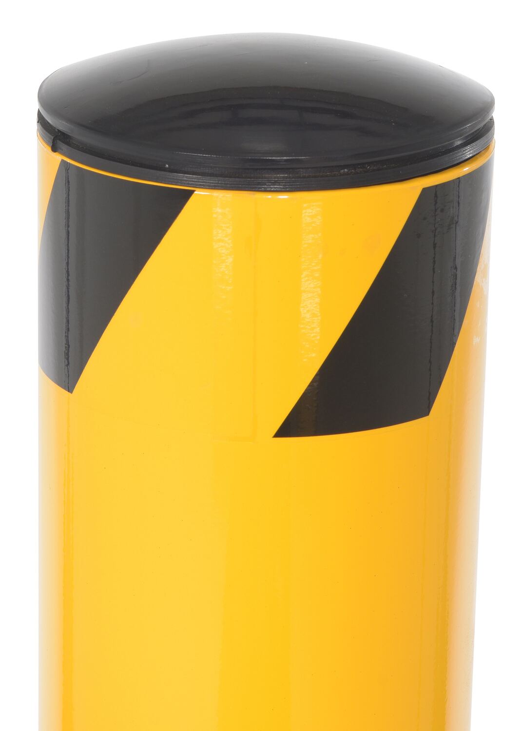 24" Yellow Steel Pipe Bollard