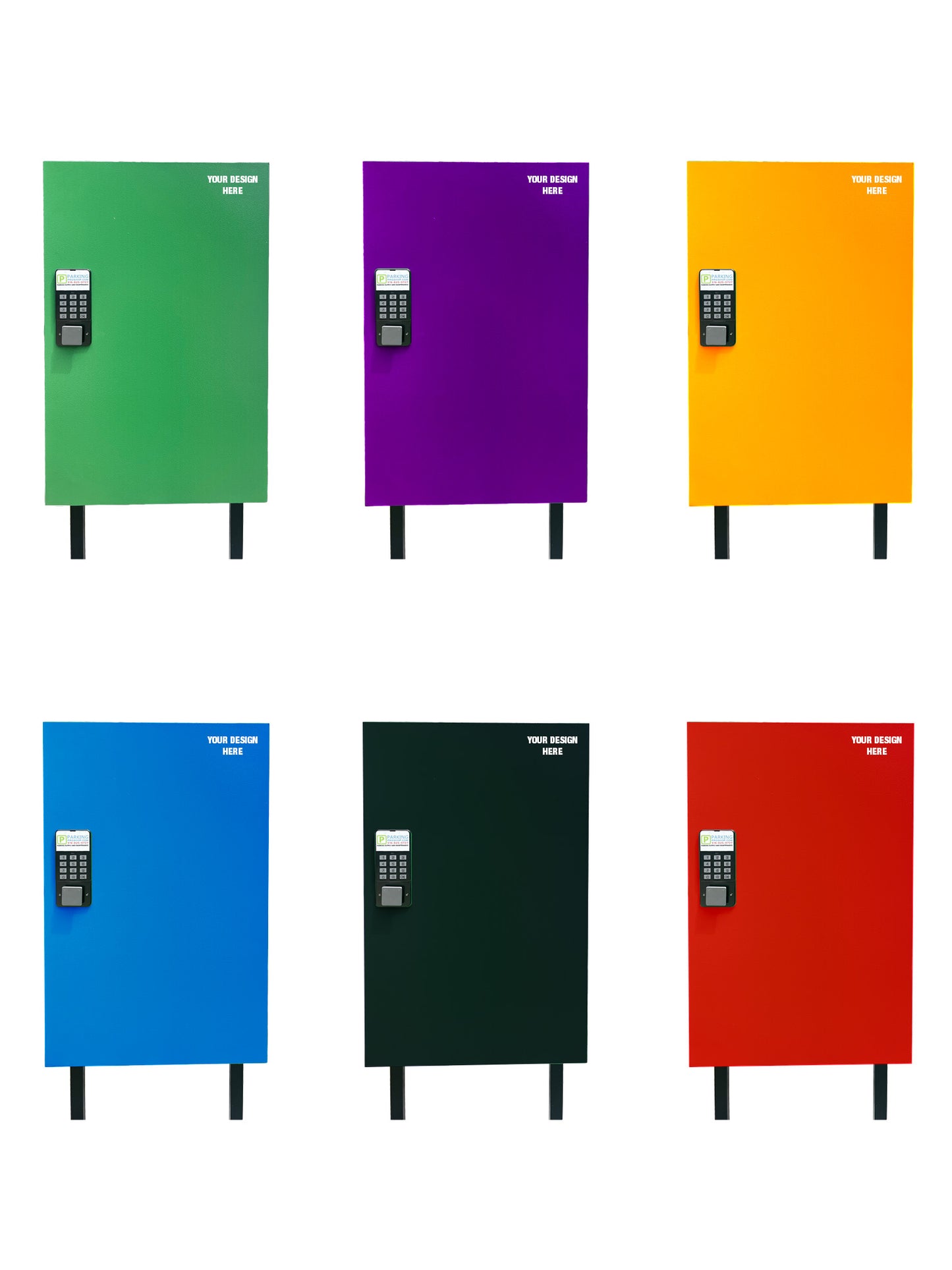 96 or 192 Hook Valet Key Box with Combination Lock - Wall Mount or Optional Metal Stand