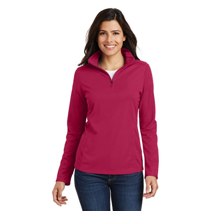 Port Authority® Ladies Pinpoint Mesh 1/2-Zip