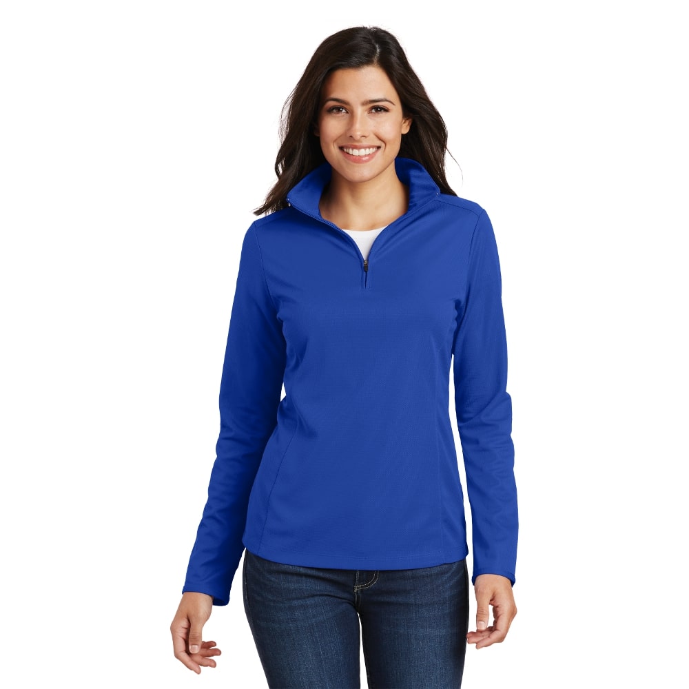 Port Authority® Ladies Pinpoint Mesh 1/2-Zip