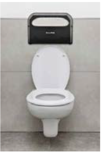 PLASTIC TOILET SEAT COVER DISPENSER, BLACK