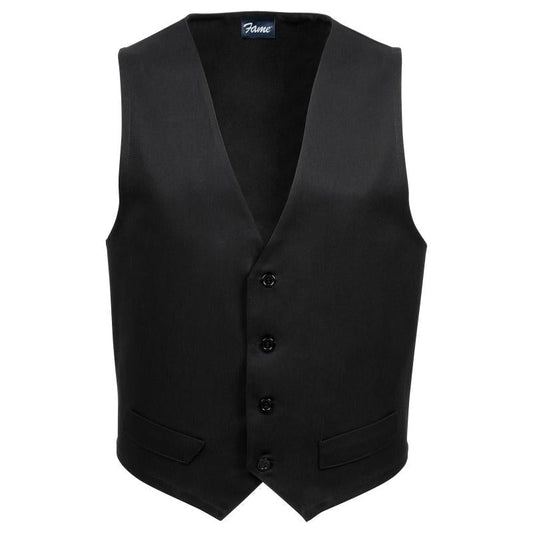 Tall Fitted Black Vest