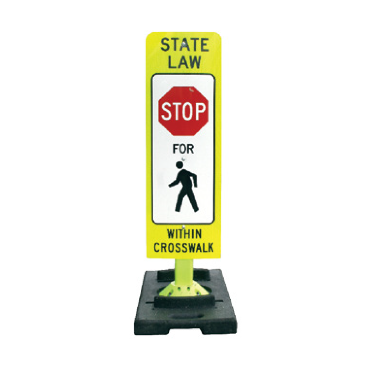 The Banana Portable Base Pedestrian Crosswalk Sign