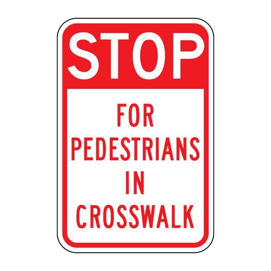 Stop For Pedestrians In Crosswalk