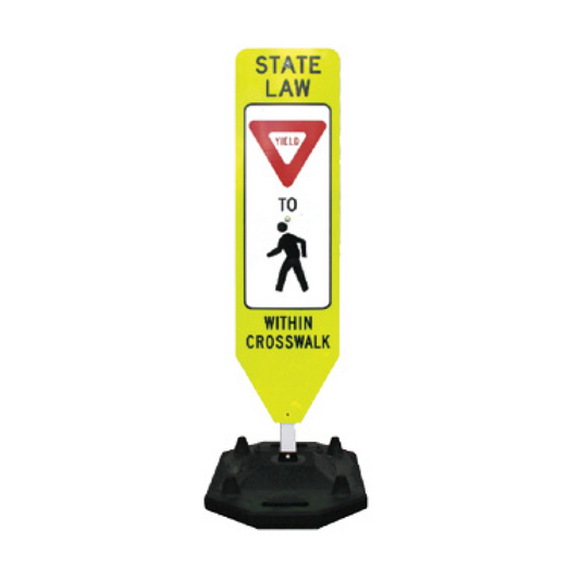 The Yeti Portable Base Pedestrian Crosswalk Sign