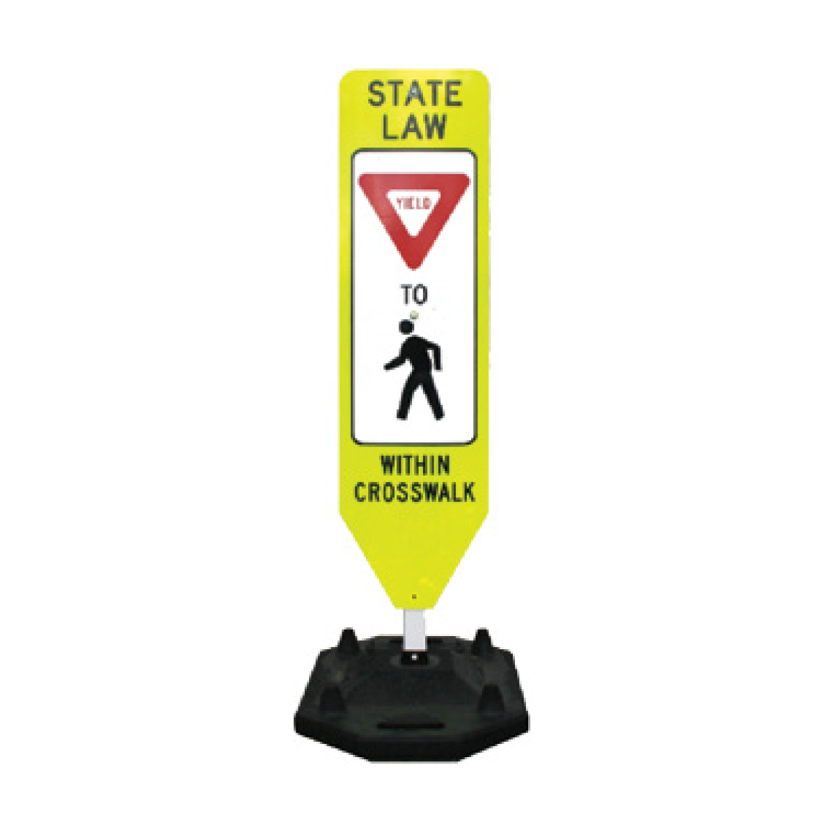 The Yeti Portable Base Pedestrian Crosswalk Sign