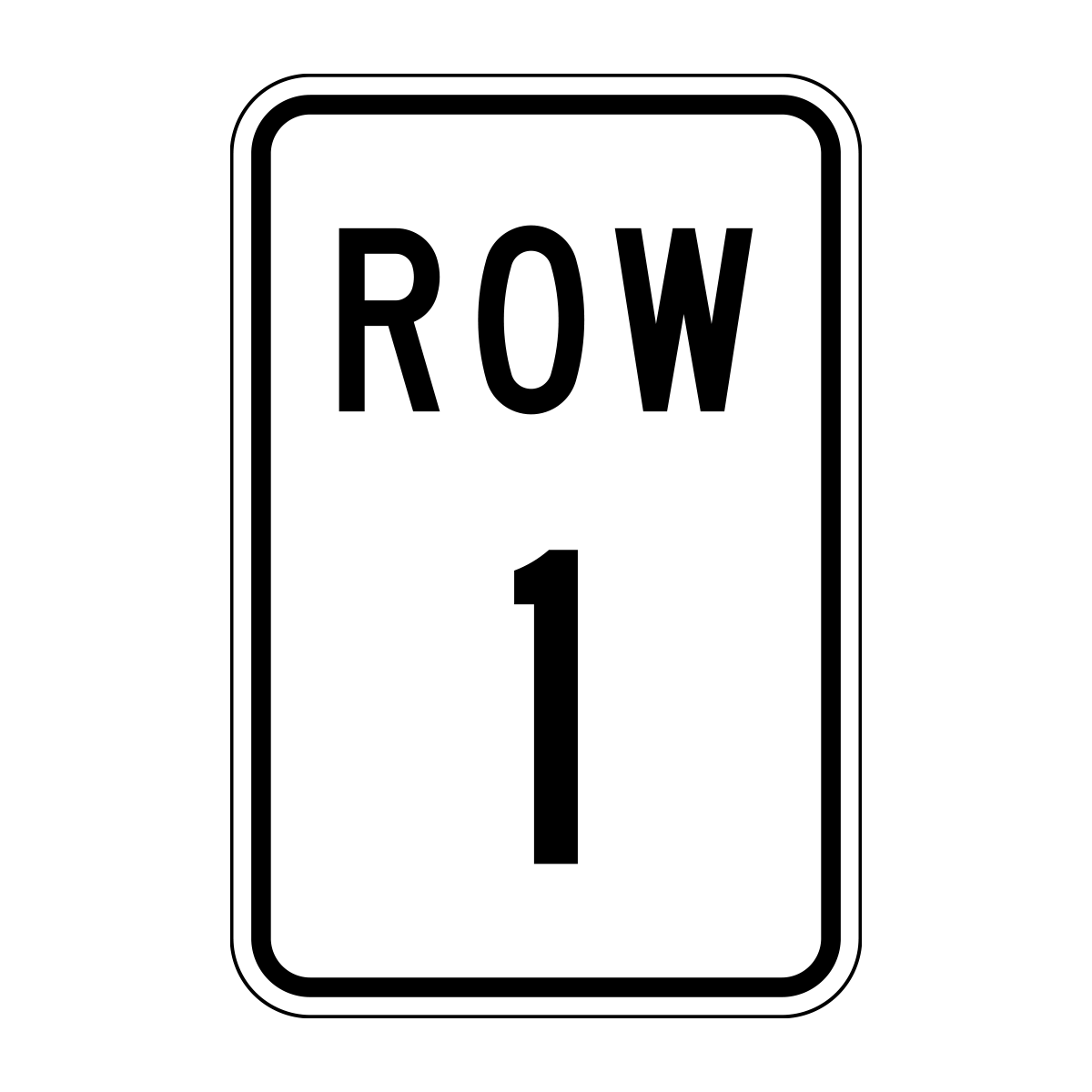 Row Sign – Parking Pro Shop