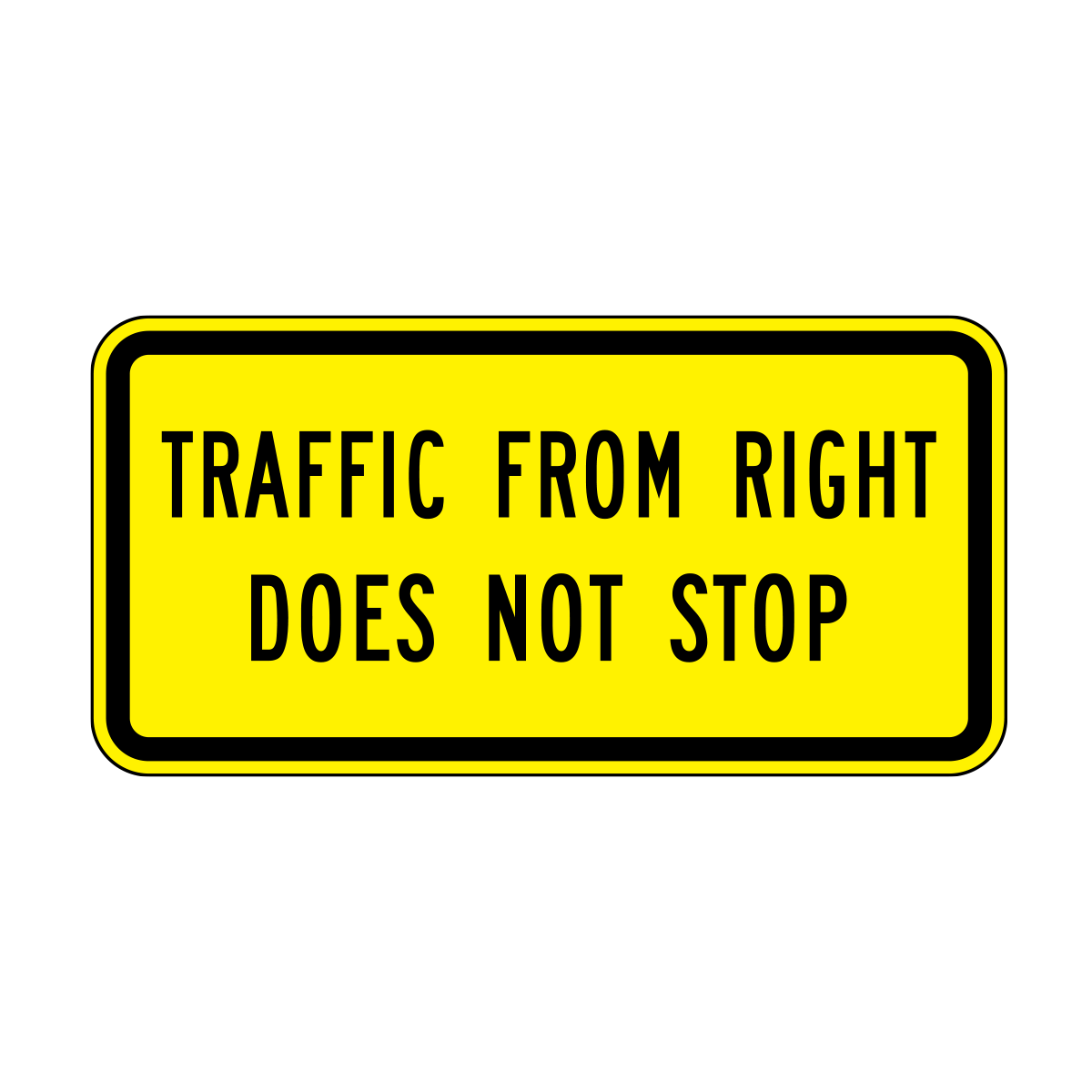 Traffic From Right Does Not Stop Sign