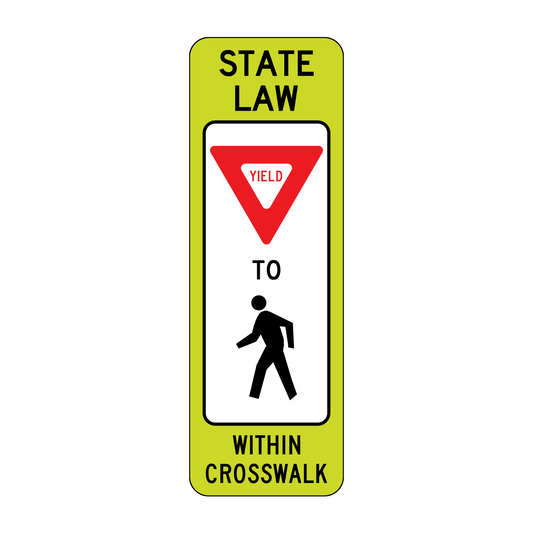 State Law Stop For Pedestrian Within Crosswalk